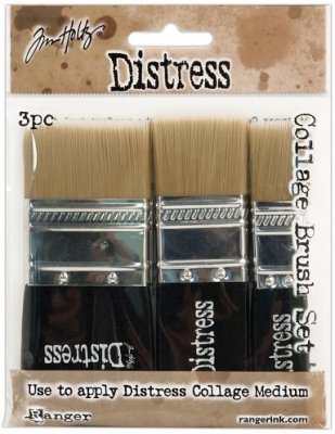 Tim Holtz Distress Collage Brush Assortment (3 brushes)
