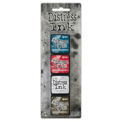 Tim Holtz Distress Mini Ink Pads - Kit 18 (4 pack)