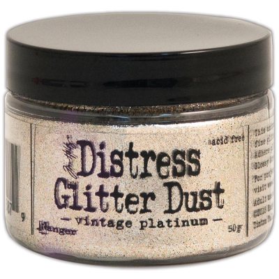 Tim Holtz Distress Glitter Dust - Vintage Platinum (50g)