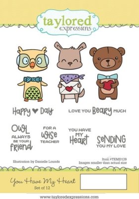 Taylored Expressions Cling Stamp Set - You Have My Heart
