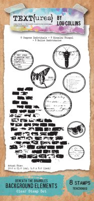 Arden Creative Studio 4”x8” Clear Stamp Set - Beneath the Brambles Background Elements