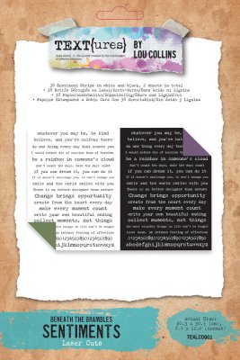 Arden Creative Studio Laser Cut Sentiment Pack - Beneath the Brambles (19 pack)