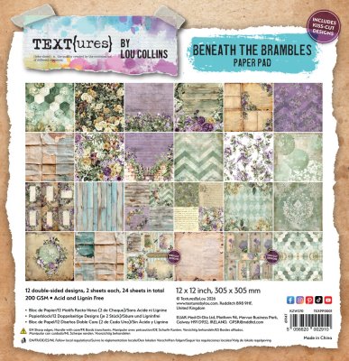 Arden Creative Studio 12”x12” Paper Pad - Beneath the Brambles (24 sheets)