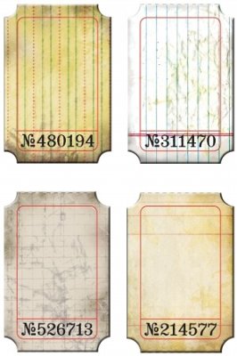 Tim Holtz Idea-Ology Journalling Ticket Pad (24 tickets)