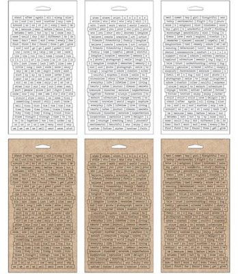 Tim Holtz Idea-ology Collection - Chitchat Word Stickers