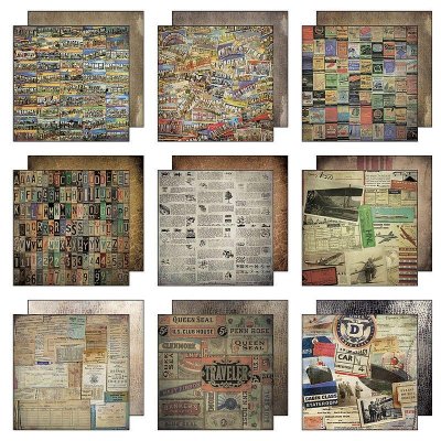 Tim Holtz IDEA-OLOGY Paper Stash - Destinations (36 sheets)