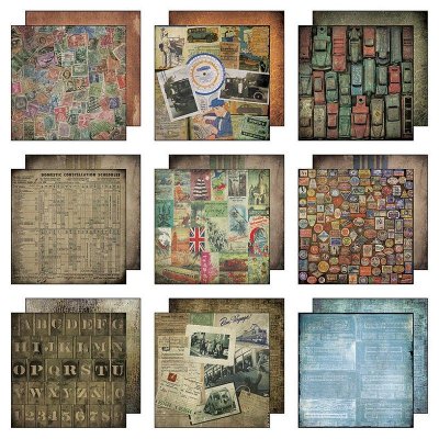 Tim Holtz IDEA-OLOGY Paper Stash - Destinations (36 sheets)