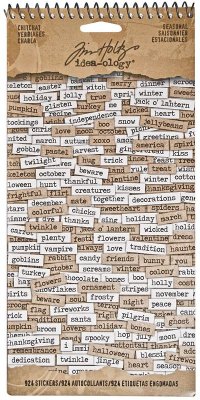 Tim Holtz Idea-ology Collection - Chitchat Seasonal Word Stickers