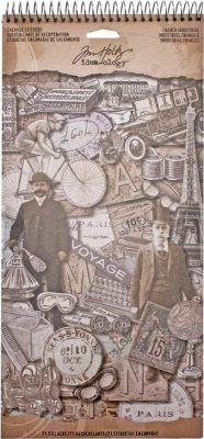 Tim Holtz Idea-Ology Cardstock Salvage Stickers - French Industrial