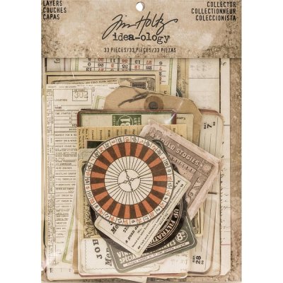 Tim Holtz Idea-Ology Cards - Layers (33 pack)