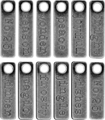 Tim Holtz Idea-Ology Metal Story Sticks - Christmas (12 pack)