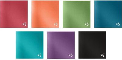 Tim Holtz Idea-Ology 8"x8" Paper Stash Paper Pad - Kraft Metallic Jewels (36 sheets)