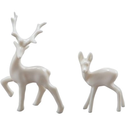 Tim Holtz Idea-Ology Resin Decorative Deer - White (12 pack)