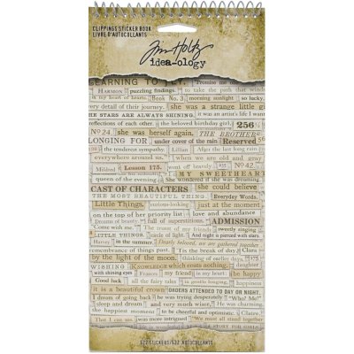 Tim Holtz Idea-Ology Sticker Book - Clippings (622 pack)