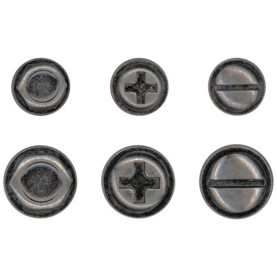 Tim Holtz Idea-Ology Metal Adornments - Machinery Heads (6 pack)