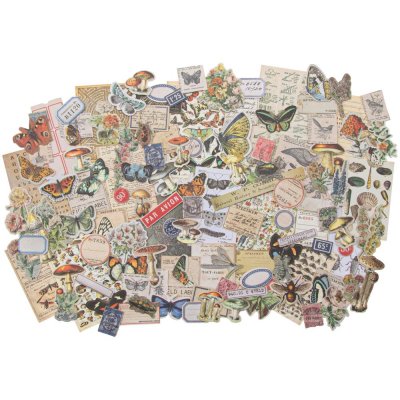 Tim Holtz Idea-Ology Ephemera Pack - Field Notes Snippets (134 pack)