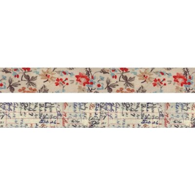 Tim Holtz Idea-Ology Linen Tape - Floral (2 pack)