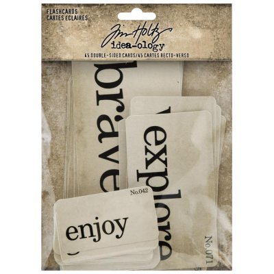 Tim Holtz Idea-Ology Double-Sided Flashcards (45 pack)