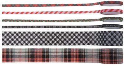 Tim Holtz Idea-Ology Design Tape - Christmas (6 pack)