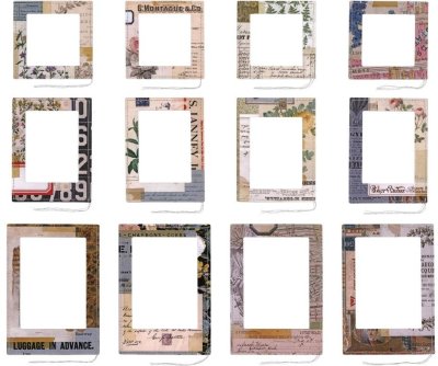 Tim Holtz Idea-ology - Layer Frames Collage (12 pack)