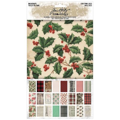 Tim Holtz Idea-Ology Backdrops - Christmas 2023