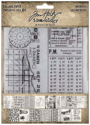 Tim Holtz Idea-ology - Collage Paper Archives