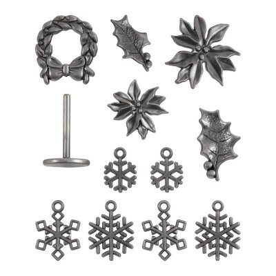 Tim Holtz Idea-Ology - Christmas Metal Adorments (12 pieces)