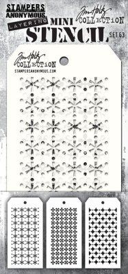 Tim Holtz Stampers Anonymous Layering Mini Stencil Set #63