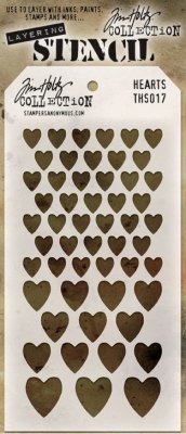 Tim Holtz Layered Stencil - Hearts
