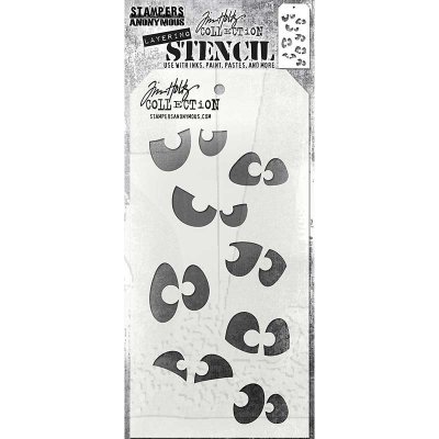 Tim Holtz Layered Stencil - Peekaboo