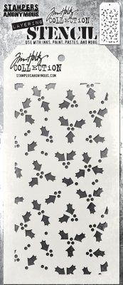 Tim Holtz Layered Stencil - Tiny Holly