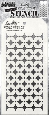 Tim Holtz Layered Stencil - Retro Diamond