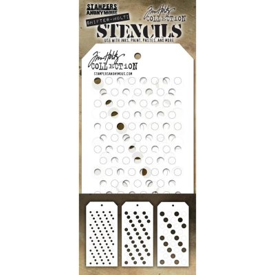 Tim Holtz Layered Stencil Set - Shifter Multidots (3 pack)
