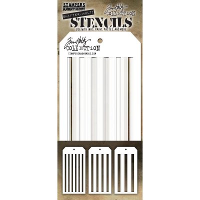Tim Holtz Layered Stencil Set - Shifter Stripes (3 pack)