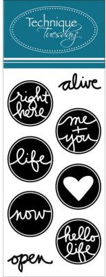 Technique Tuesday Clear Stamps - Right Here