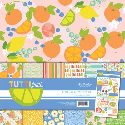My Minds Eye 12"x12" Paper & Accessories Kit (7 sheets)
