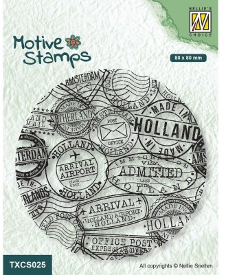 Nellies Choice Clearstamp - Texture Postmarks