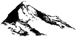 Art Impressions Cling Rubber Stamp - Mountain