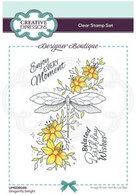 Creative Expressions Designer Boutique A6 Clear Stamps - Dragonfly Delight