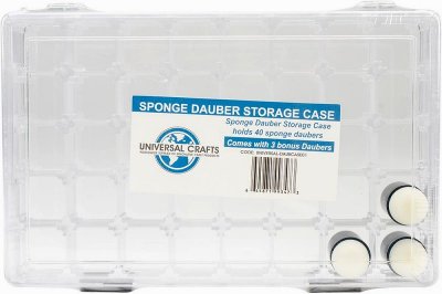 Universal Crafts 40 Space Sponge Dauber Case (includes 3 daubers)
