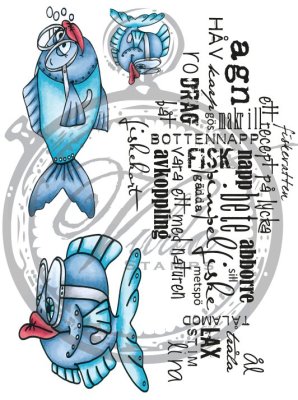 Vilda Stamps - Fiskekit
