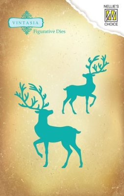 Nellies Choice Vintasia Die - Reindeer
