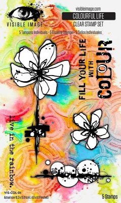 Visible Image A6 Stamp Set - Colourful Life