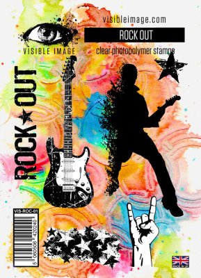 Visible Image - Rock Out A6 Stamp Set (VIS-ROC-01)