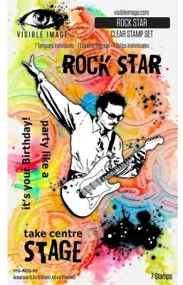 Visible Image 4”x6” Stamp Set - Rock Star