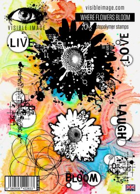 FÖRBESTÄLLNING! Visible Image - Where Flowers Bloom A5 Stamp Set (VIS-WFB-01)