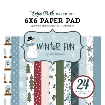 Echo Park 6"x6" Paper Pad - Winter Fun (24 sheets)
