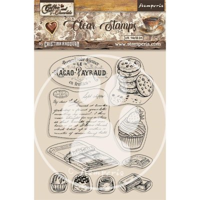 Stamperia Clear Stamps - Coffee And Chocolate Chocolate Elements