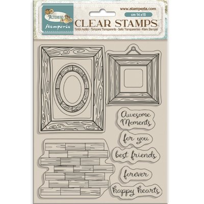 FÖRBESTÄLLNING! Stamperia Clear Stamps - Alterego Frames