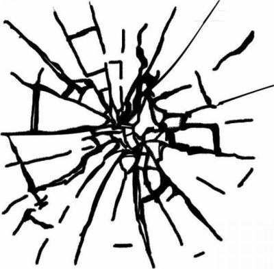 Stamperia Cling Mounted Natural Rubber Stamps - Broken glass imitation